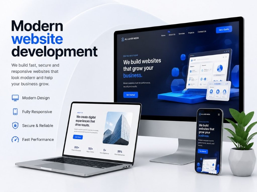 Modern website development